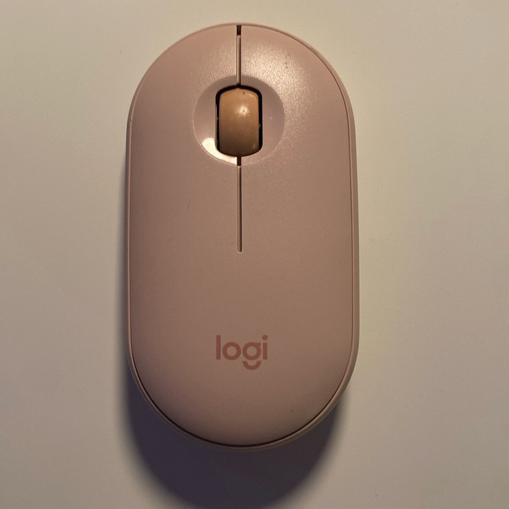 Logitech pink wireless mouse